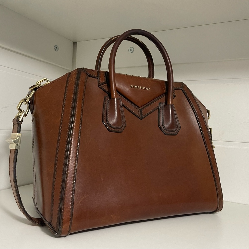 Givenchy Antigona Medium Brown Leather
